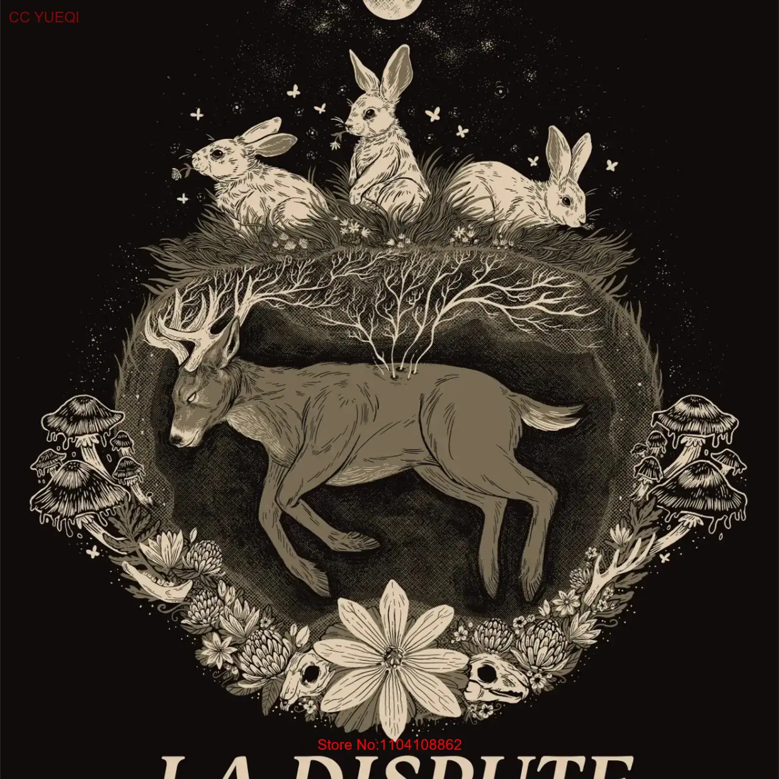 Vintage Fashion La - เสื้อยืด La Dispute สีดำ ผ้าฝ้ายทุกขนาด S