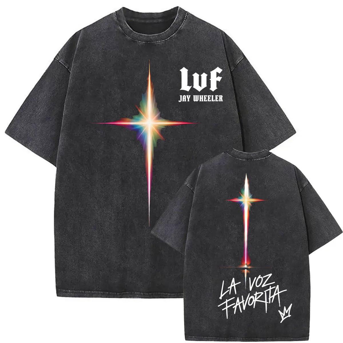 Vintage Fashion La - เสื้อยืดพิมพ์ลายทัวร์ Jay Wheeler La Voz Favorita