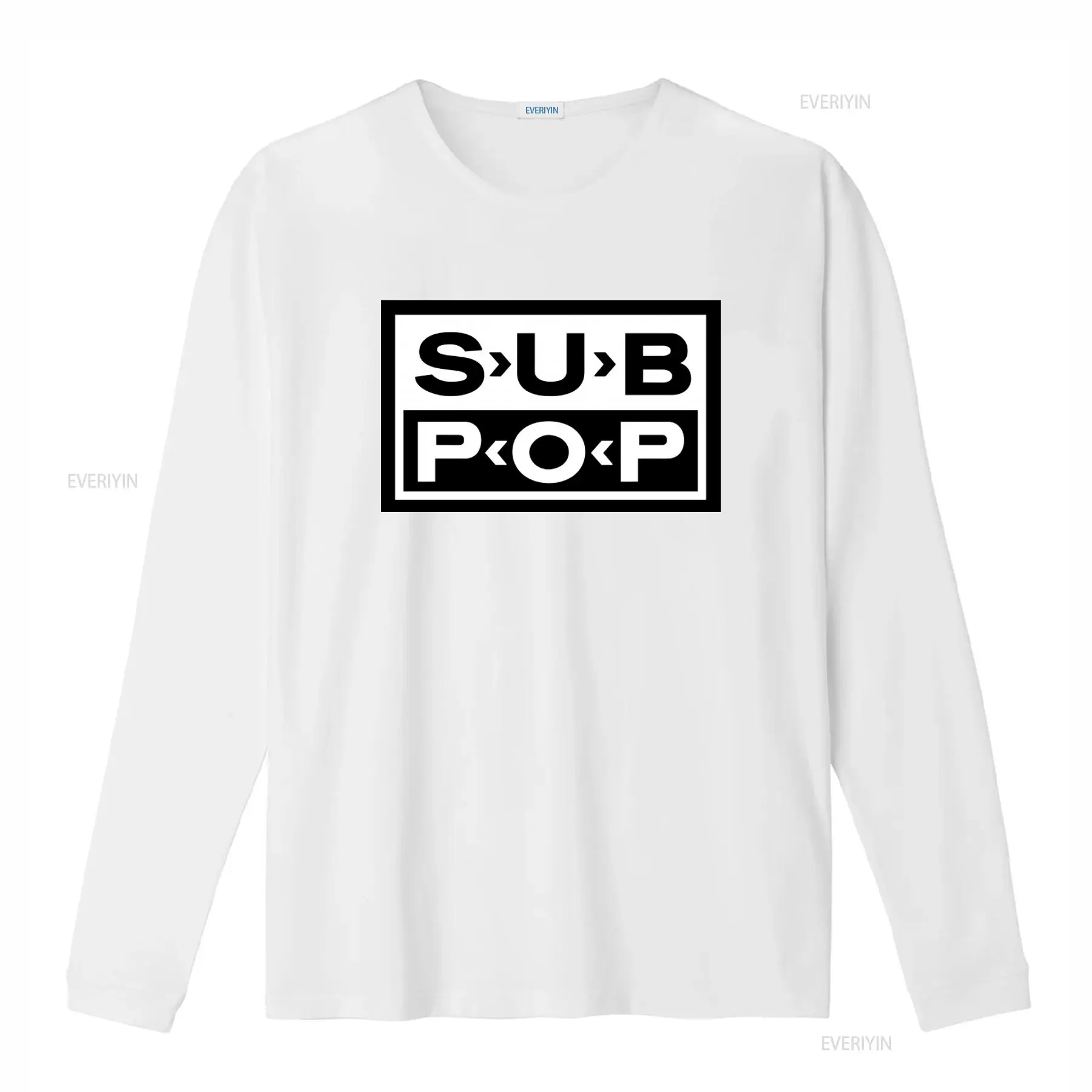 เสื้อยืดโลโก้ Sub Pop สีดำ พิม - Vintage Fashion Jersey บทวิจารณ์และราคา