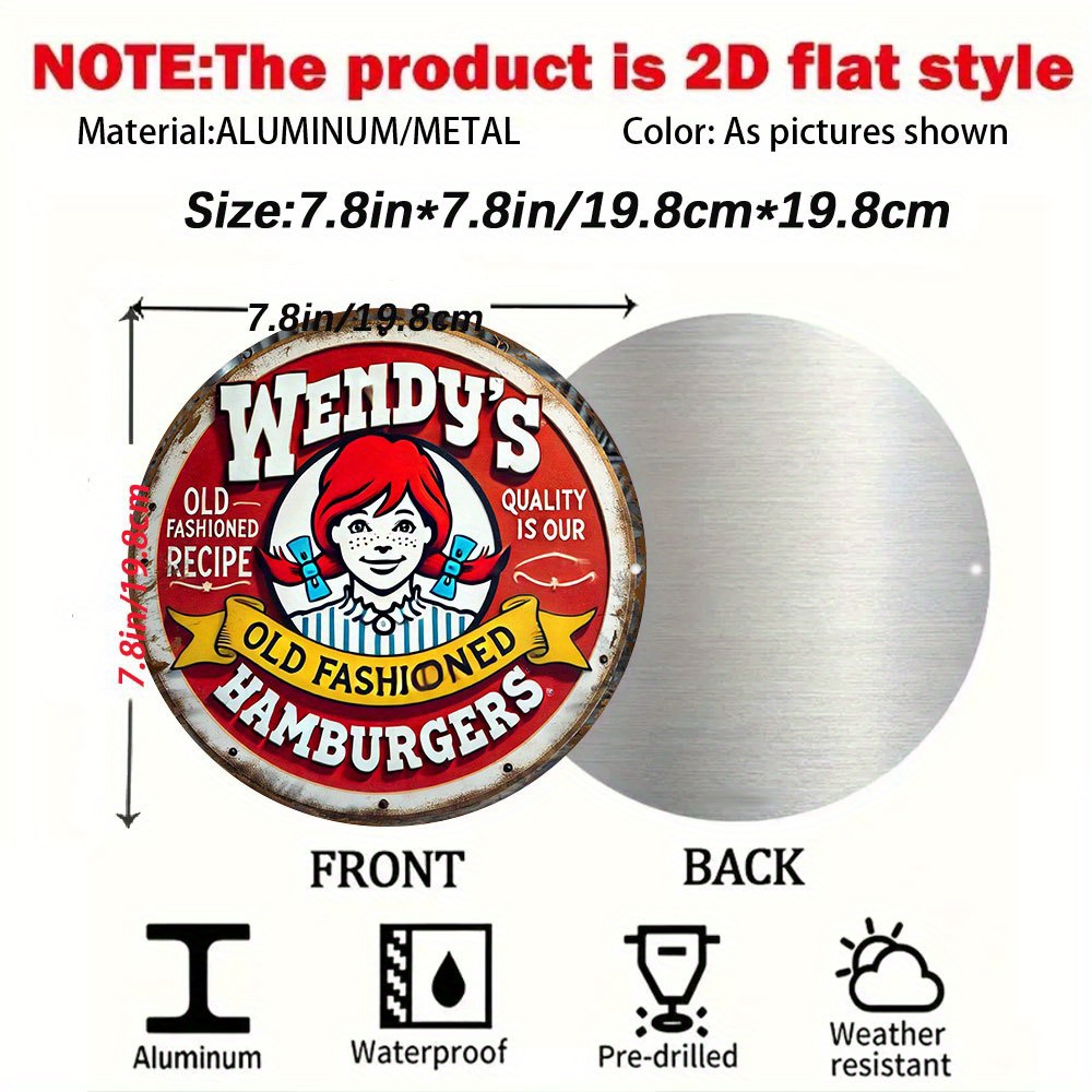 ป้ายโลหะทรงกลมลายวินเทจ Wendy' - Vintage Fashion Hamburg บทวิจารณ์และราคา