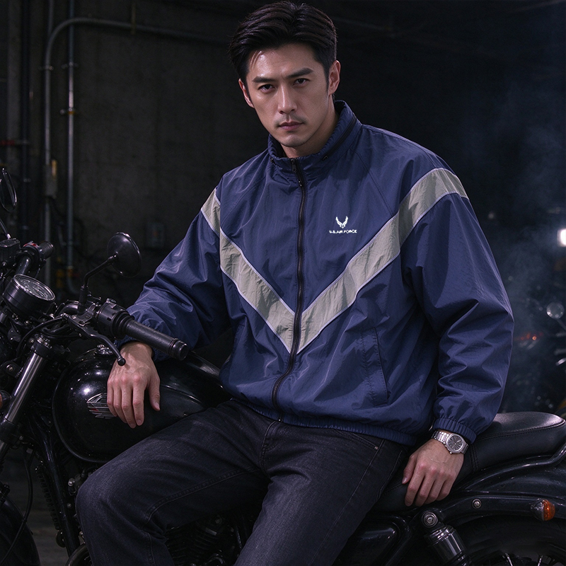 เสื้อแจ็คเก็ตกันลมสไตล์ทหารวิน - Vintage Windbreaker Nylon บทวิจารณ์และราคา