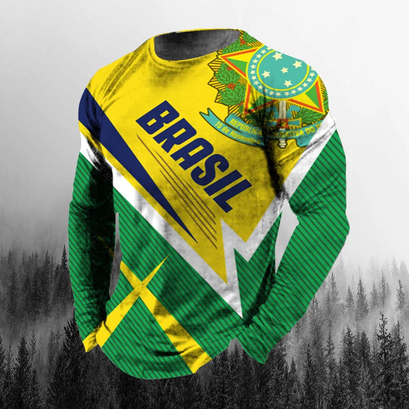 เสื้อยืดคอกลมแขนยาวผู้ชายสไตล์ - Vintage Fashion Jersey บทวิจารณ์และราคา