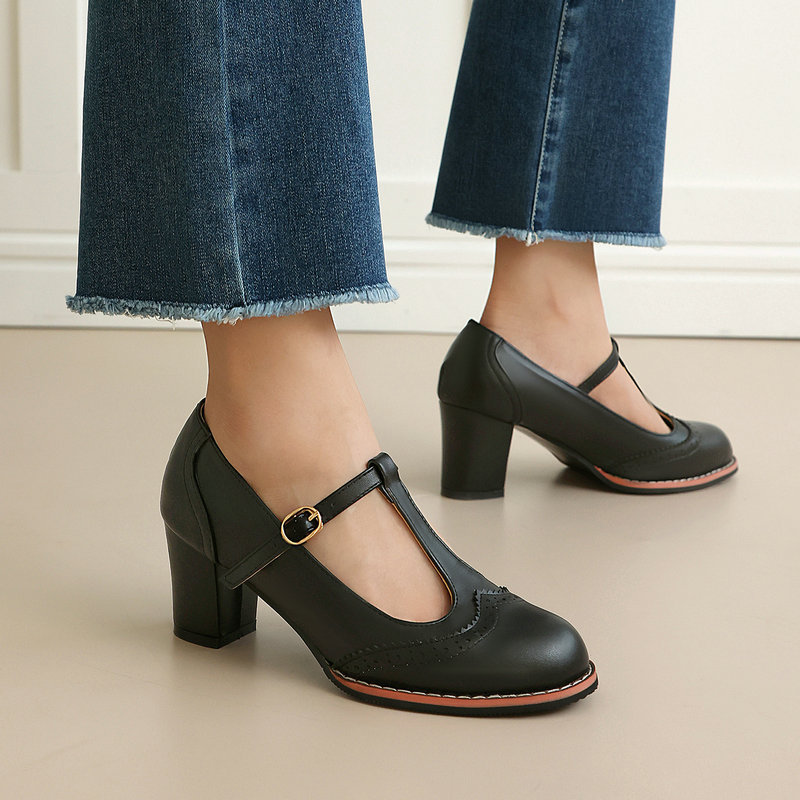 รองเท้าส้นสูงแบบแมรี่เจนสำหรับ - Vintage Fashion Online บทวิจารณ์และราคา