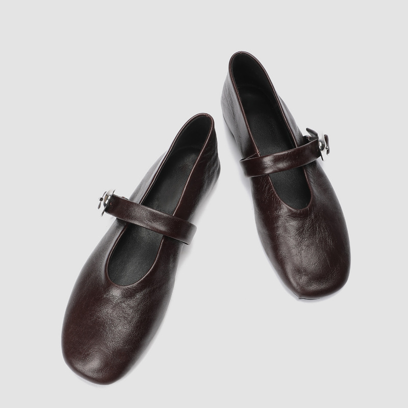 รองเท้าผู้หญิงแบบแมรี่เจน หนัง - Vintage Fashion Online บทวิจารณ์และราคา