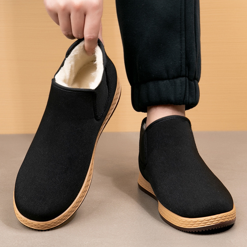 รองเท้าผ้าฝ้ายผู้ชาย รองเท้าบู - Vintage Outdoor Fashion บทวิจารณ์และราคา